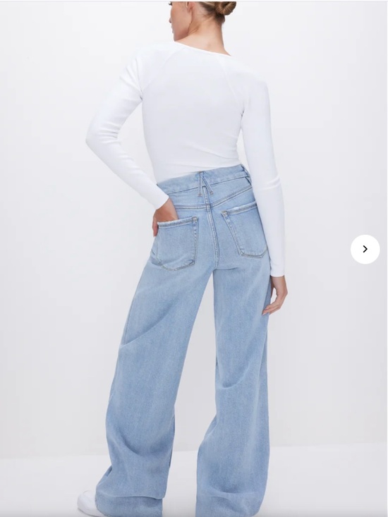 Good American Denim - Good American GOOD SKATE WIDE LEG JEANS